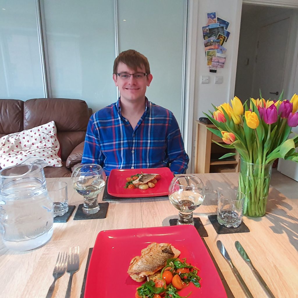 Sitting down to a three course meal from a chef in our building - May 2020 Monthly Recap by BeckyBecky Blogs