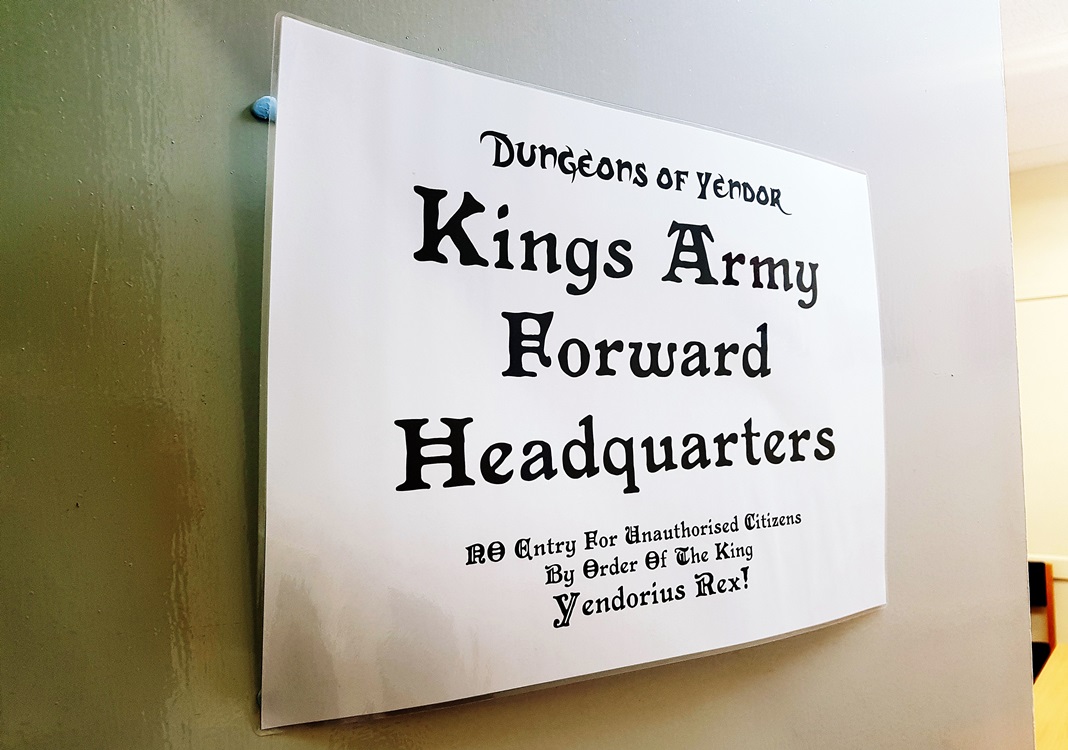 King's Army HQ at the Dungeons of Yendor Megagame