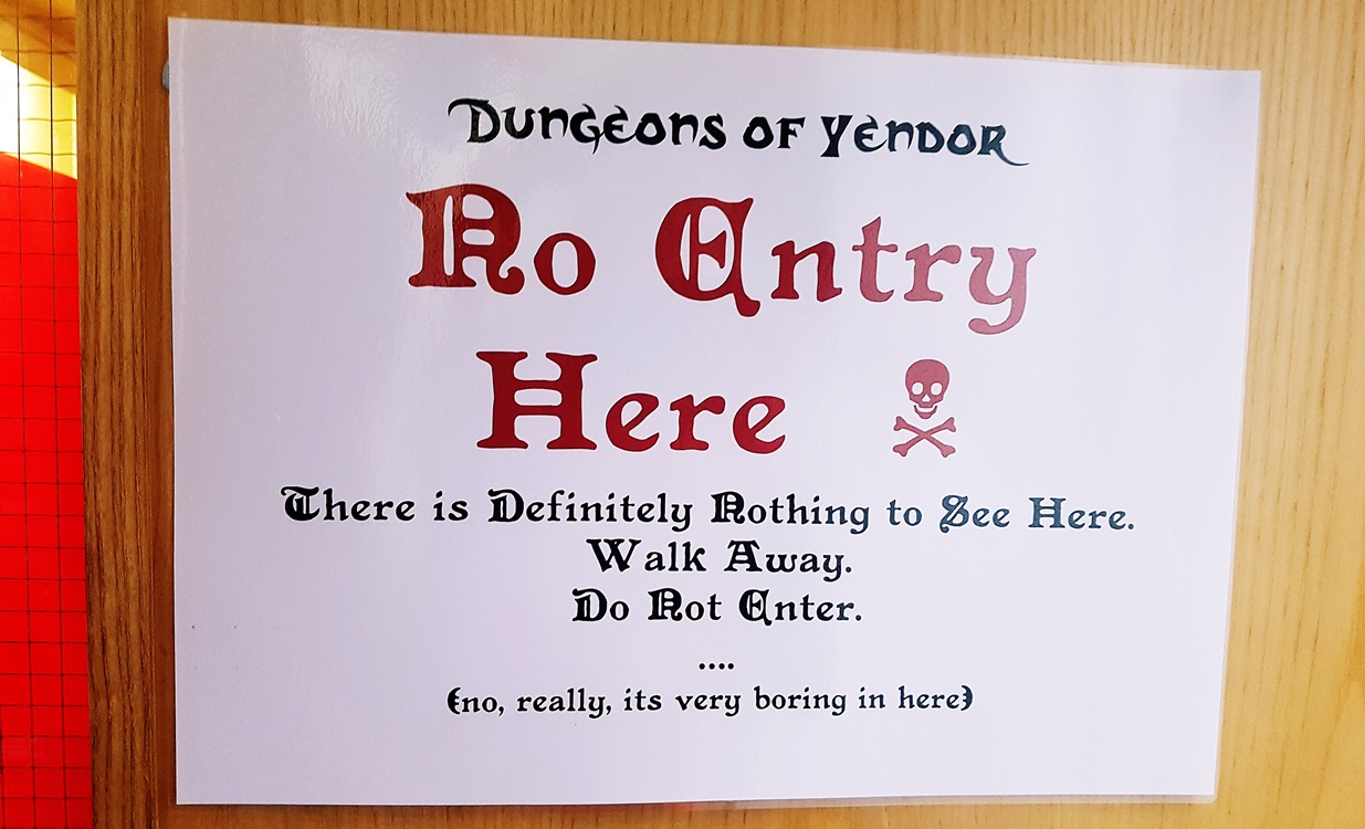 A Very Boring Room at the Dungeons of Yendor Megagame