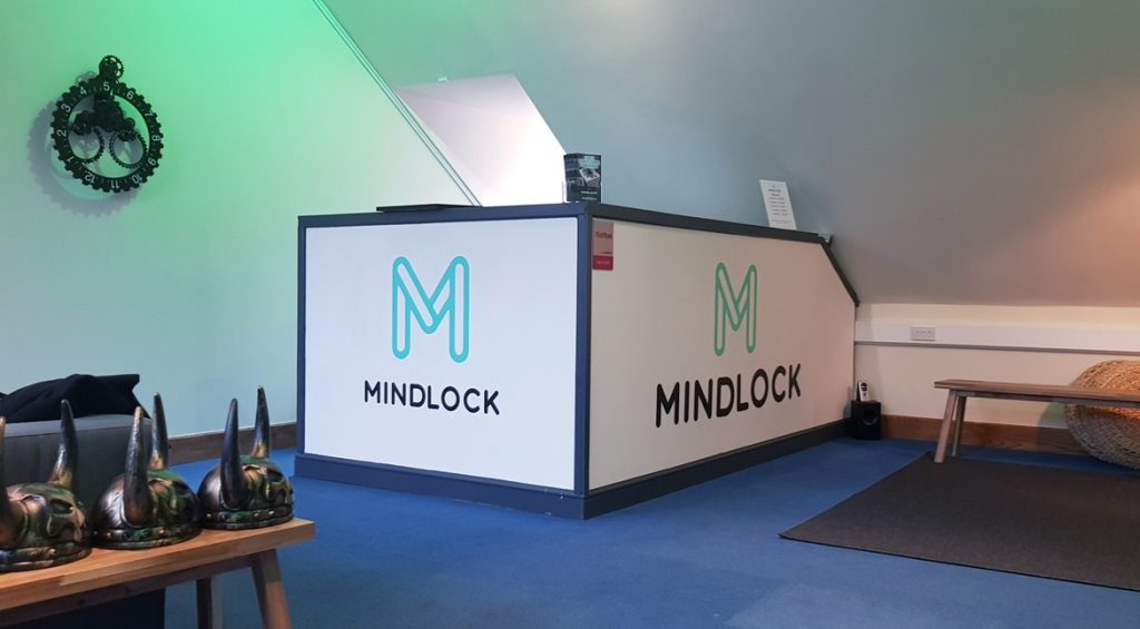 Mindlock lobby - V90 by Mindlock, York escape room review by BeckyBecky Blogs