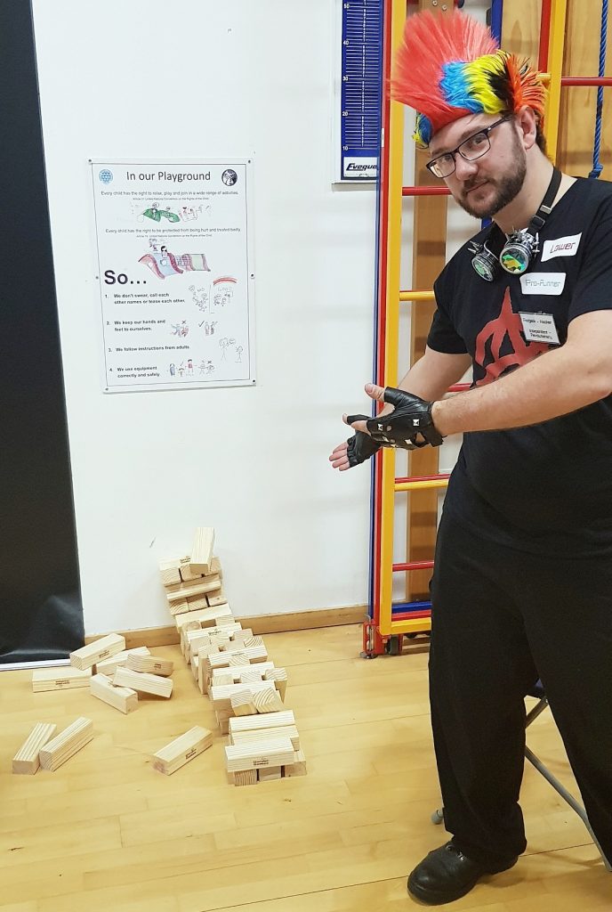 Giant Jenga at Mirrorshades - How to Write a Megagame, Part 4, Mechanics