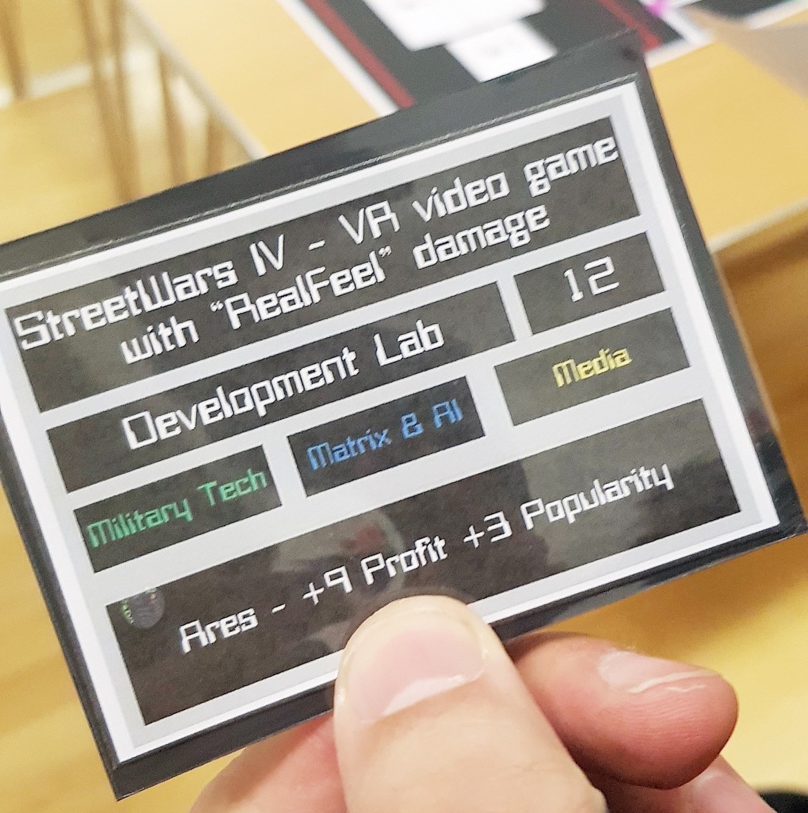 Video game plans from Ares - Mirrorshades megagame after action report by BeckyBecky Blogs