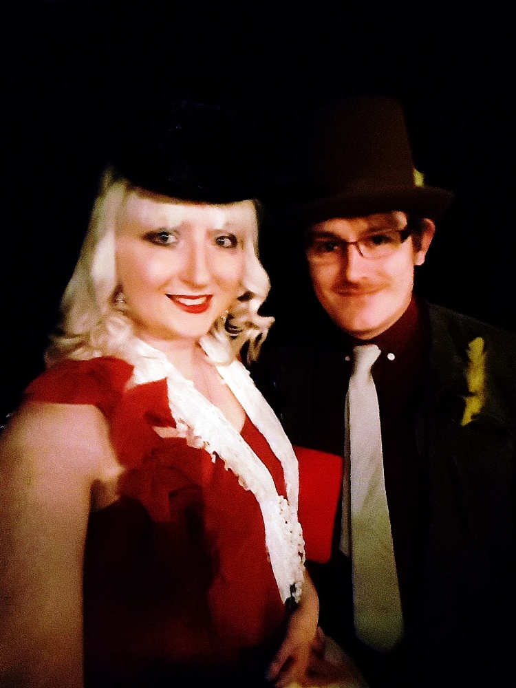 Me and TC at the Moulin Rouge - Spoiler Free Secret Cinema tips by BeckyBecky Blogs
