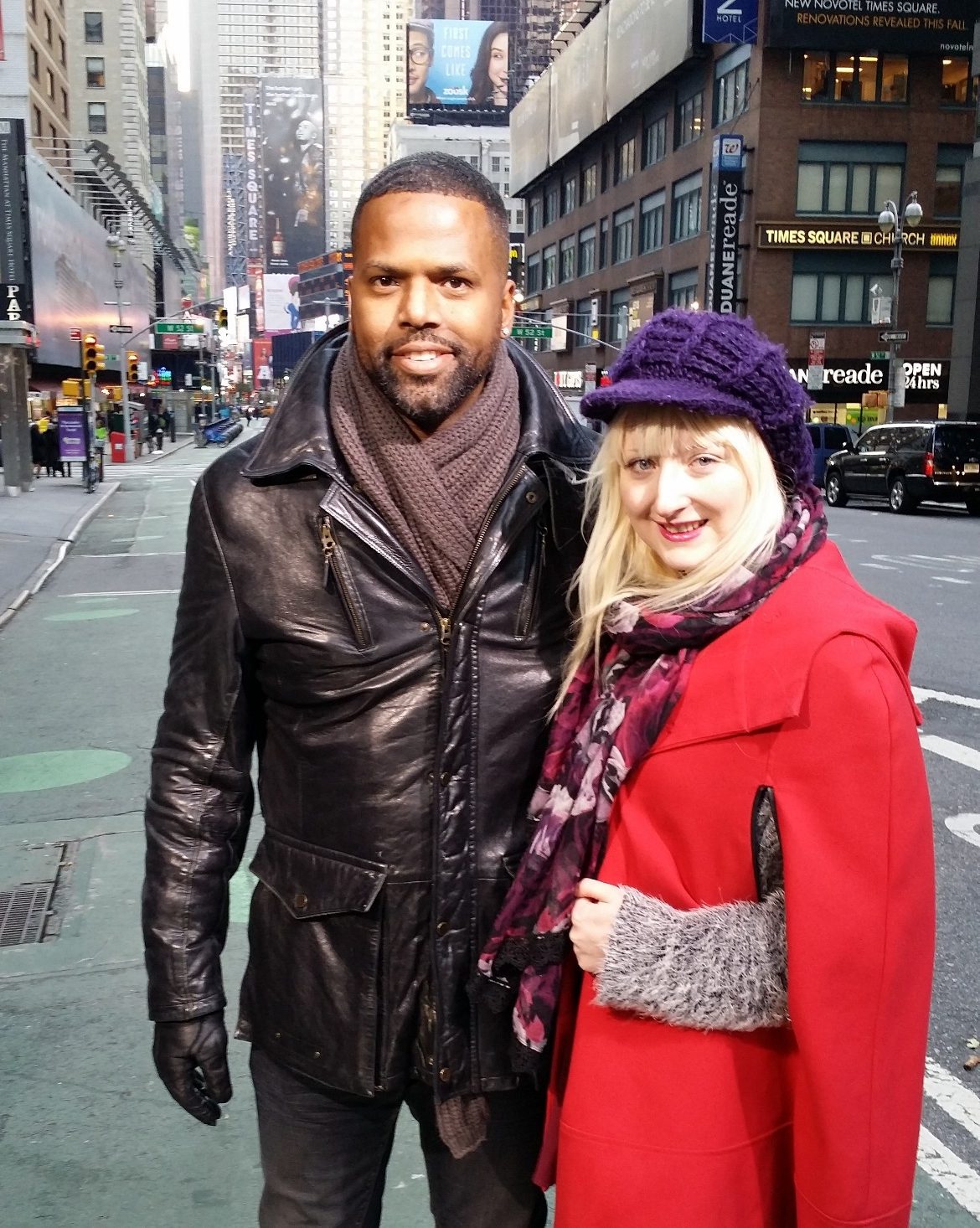 Me and AJ Calloway - New York New York, travel blog by BeckyBecky Blogs