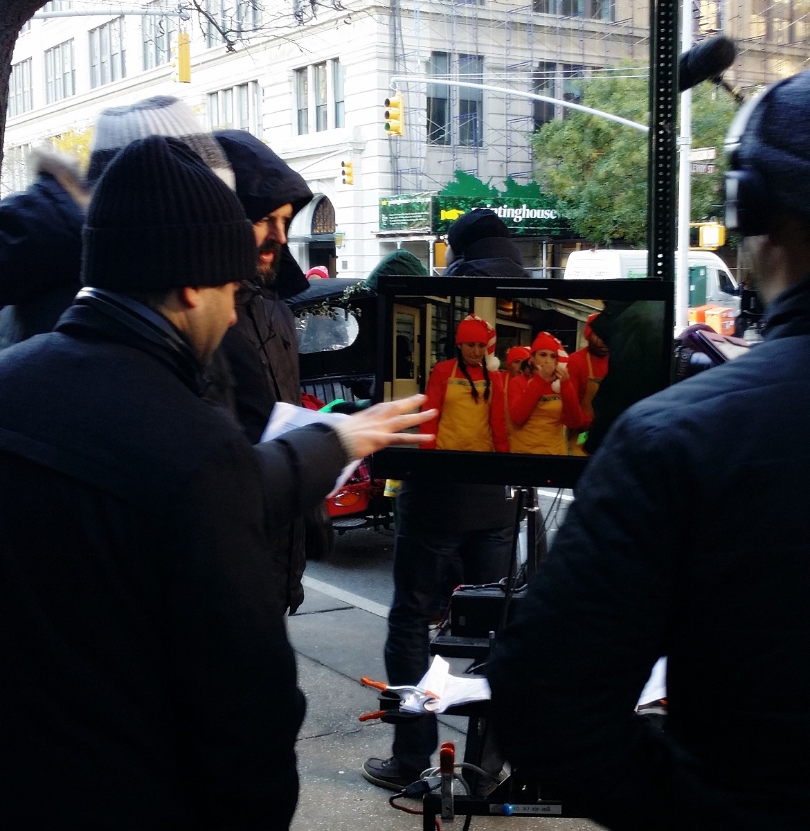 Filming Christmas ads - New York New York, travel blog by BeckyBecky Blogs
