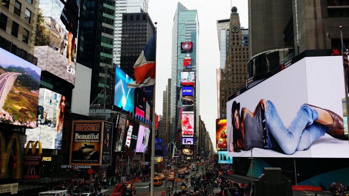 Times Square by day - New York New York, travel blog by BeckyBecky Blogs