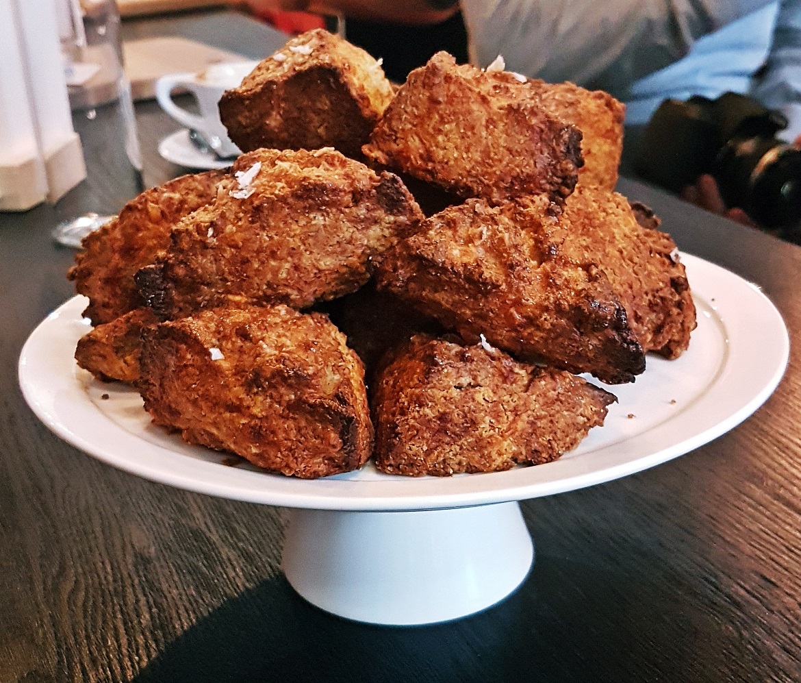 A pile of cheese scones - Review of North Star Coffee Shop by BeckyBecky Blogs