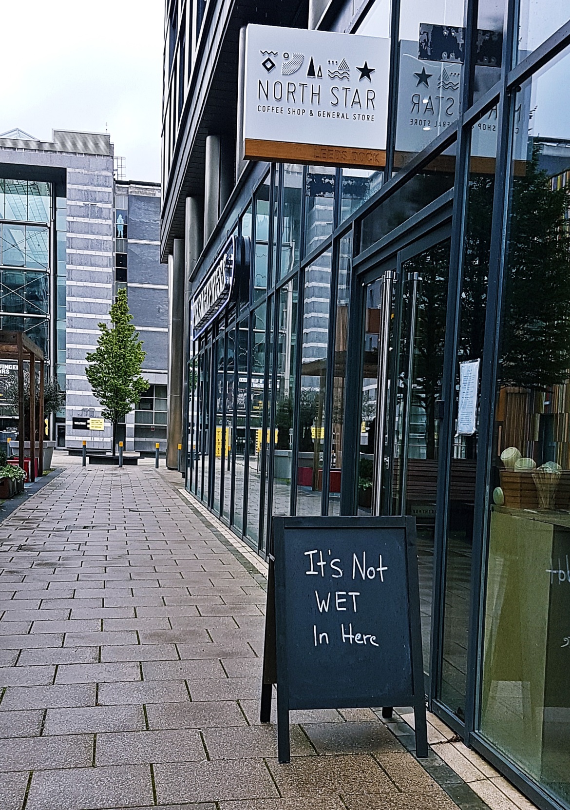Exterior of North Star Coffee Show at Leeds Dock - Review of North Star Coffee Shop by BeckyBecky Blogs
