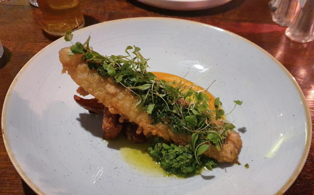 Tempura sea bass