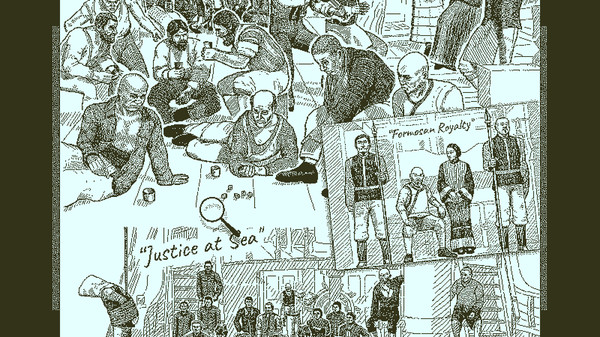 Journal sketch from Return of the Obra Dinn mystery video game