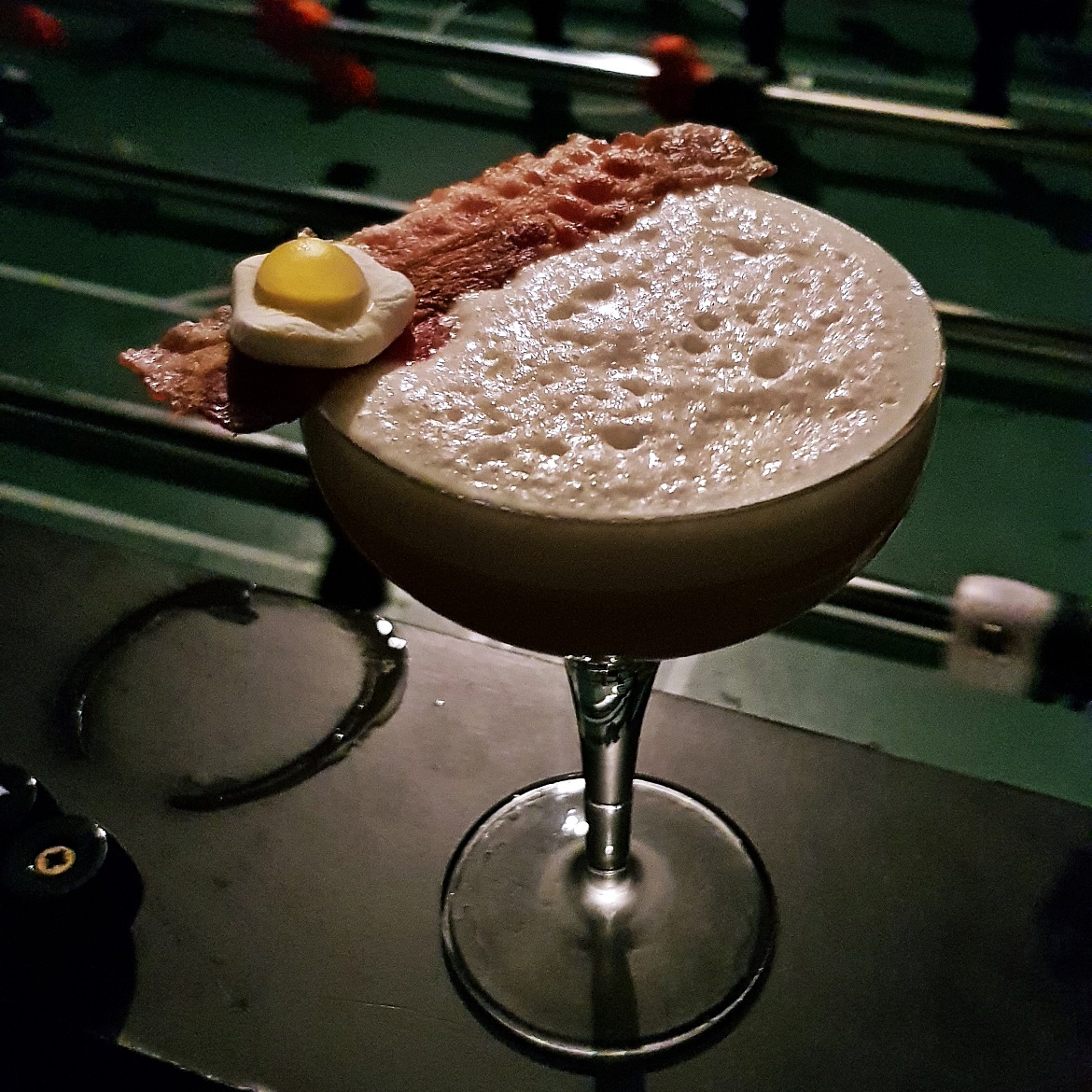 Bacon and Egg cocktail at London Cocktail Club - October Monthly Recap by BeckyBecky Blogs