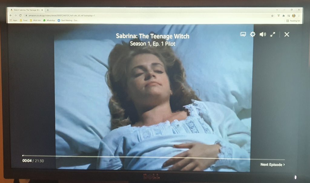 The first scene of Sabrina The Teenage Watch on Amazon Prime