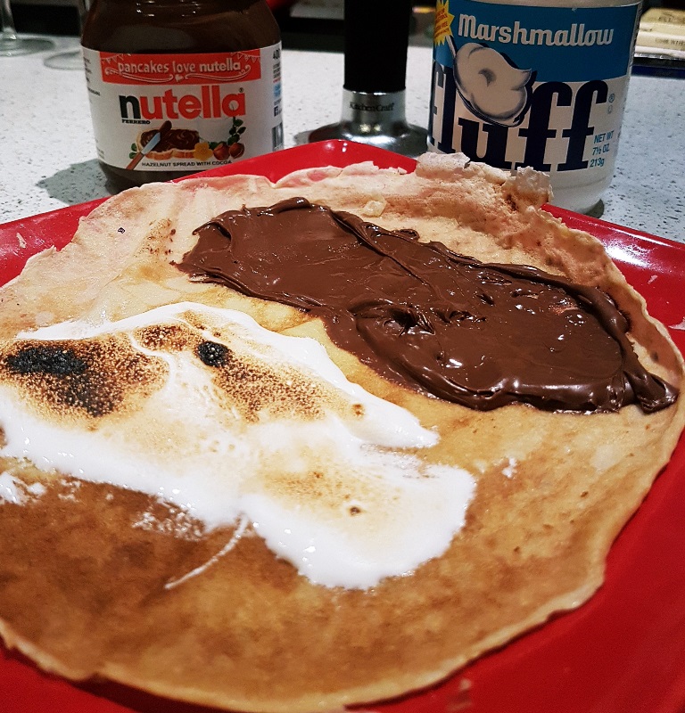 S'mores pancake for my Pancake Day Pancake Recipe by BeckyBecky Blogs