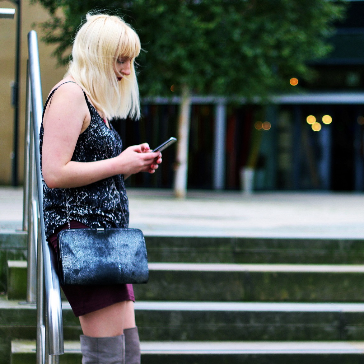 Blogger photoshoot at Leeds Dock of BeckyBecky Blogs by Laura Haley