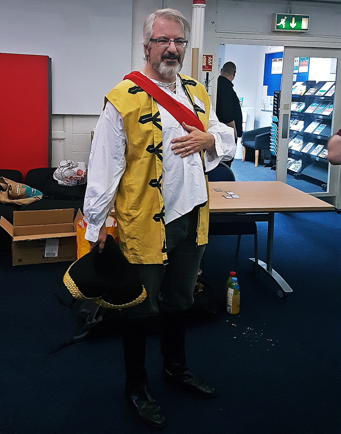 John Sharp, game designer - The Pirate Republic Megagame After Action Report by BeckyBecky Blogs