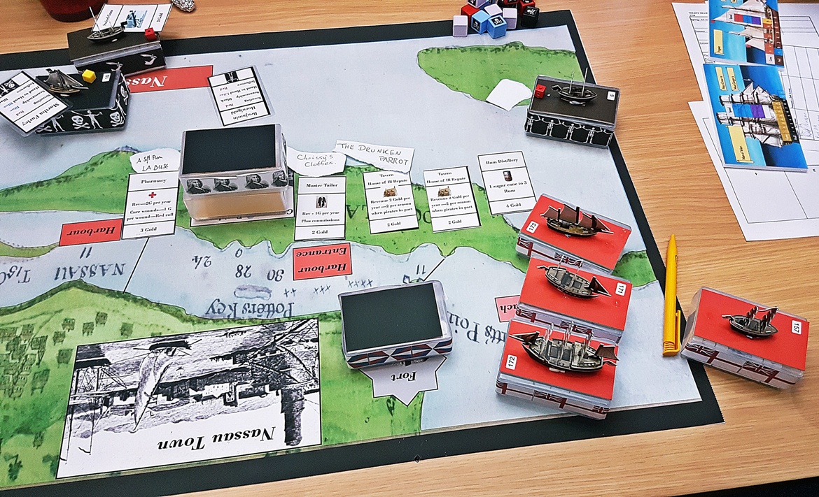 The raid on Nassau - The Pirate Republic Megagame After Action Report by BeckyBecky Blogs