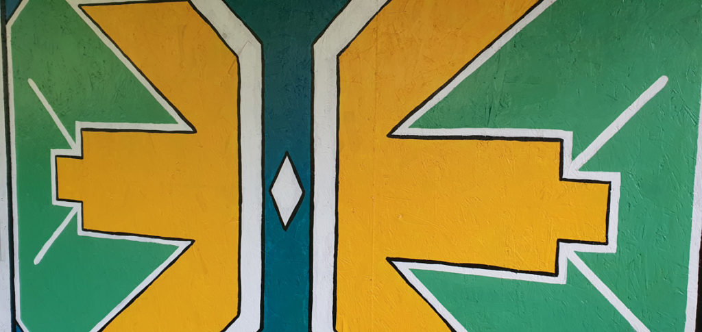 African inspired artwork - Poachers' Compound by Kanyu Escape, Leeds outdoor escape room review by BeckyBecky Blogs