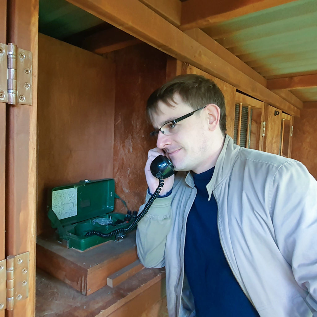 Hint field telephone - Poachers' Compound by Kanyu Escape, Leeds outdoor escape room review by BeckyBecky Blogs