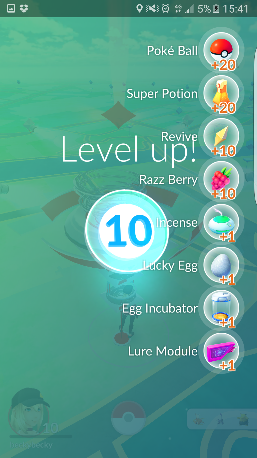 Pokemon GO level 10