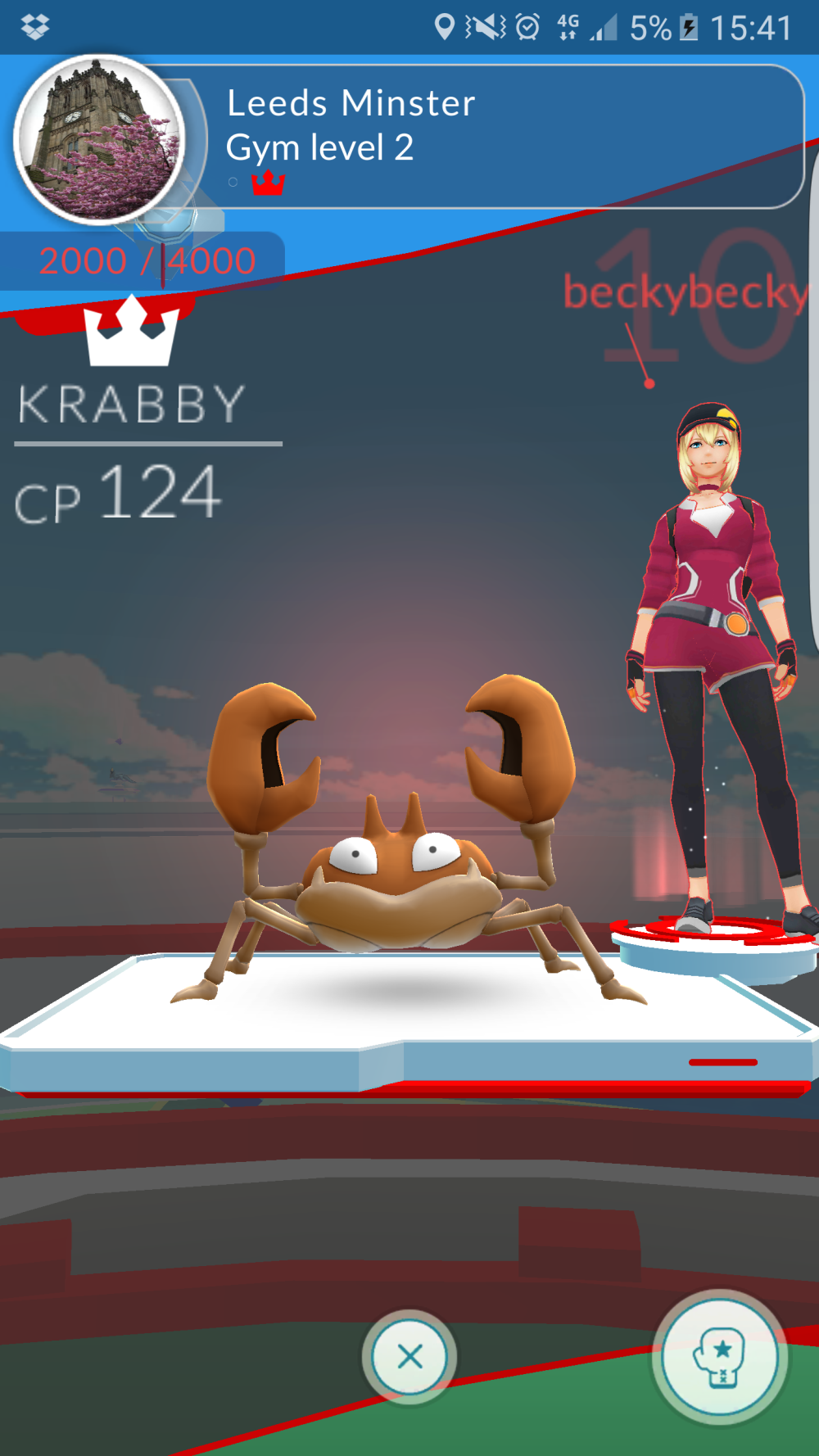 Pokemon GO gym win