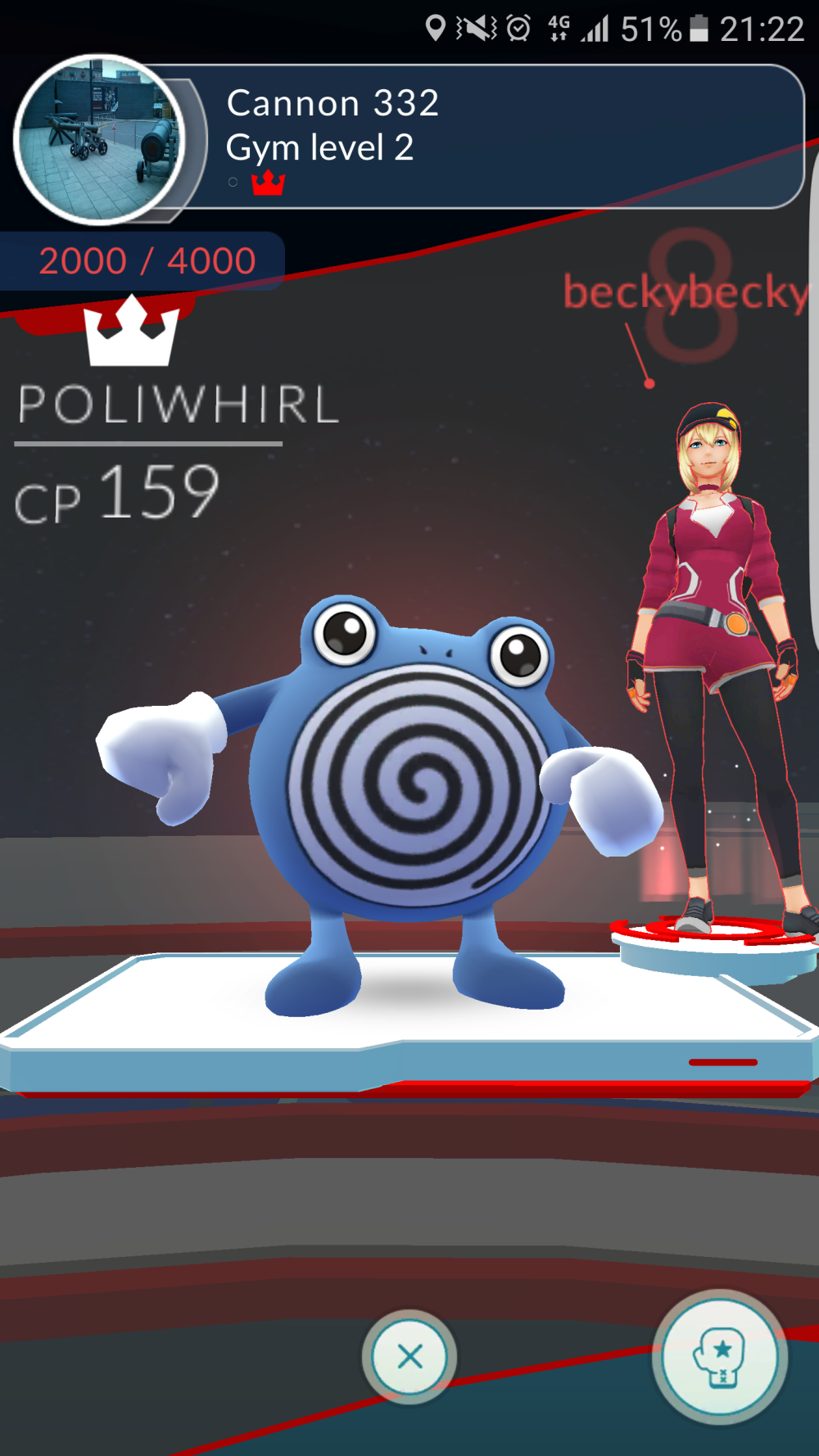 Pokemon GO gym win