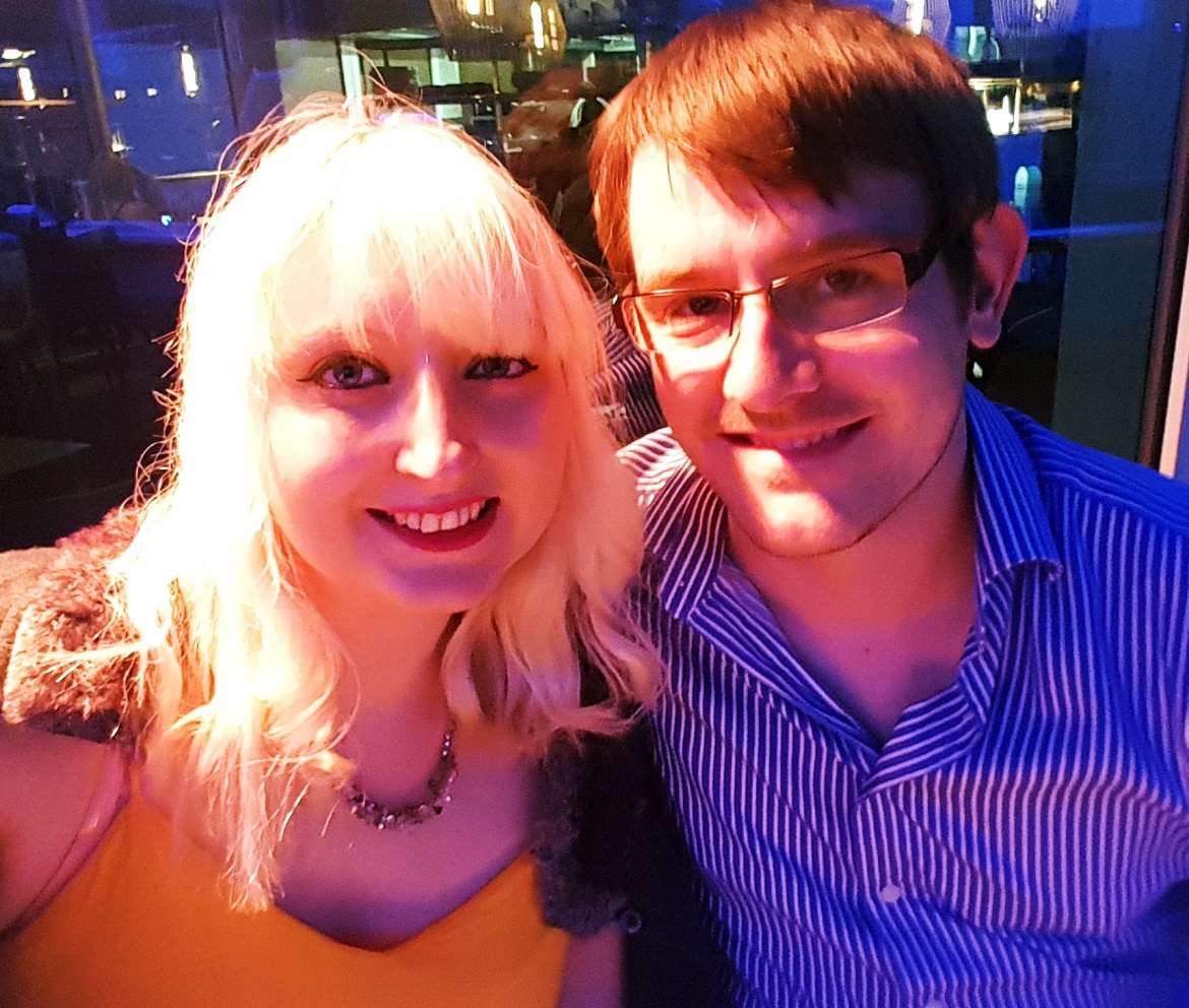 Me and TC on the night I broke my foot - One Broken Foot, Two Chronic Illnesses, and the Importance of Positivity by BeckyBecky Blogs