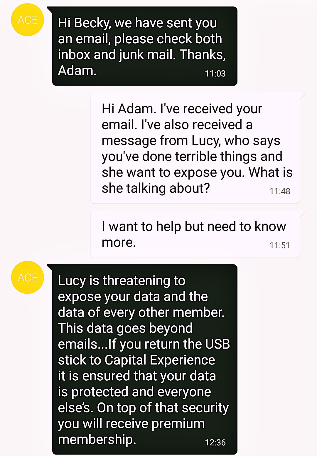 Texting Adam - The Lucky Ones, immersive theatre experience by Riptide Leeds, review by BeckyBecky Blogs