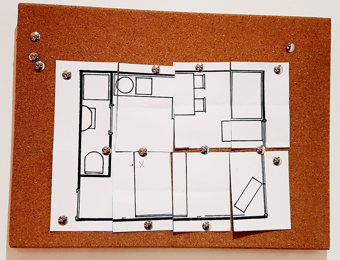 A map of a flat - The Lucky Ones, immersive theatre experience by Riptide Leeds, review by BeckyBecky Blogs