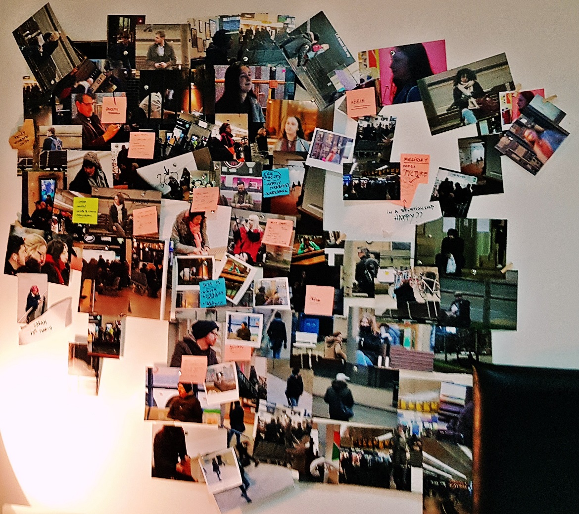 Photos on the wall in Lucy's flat - The Lucky Ones, immersive theatre experience by Riptide Leeds, review by BeckyBecky Blogs