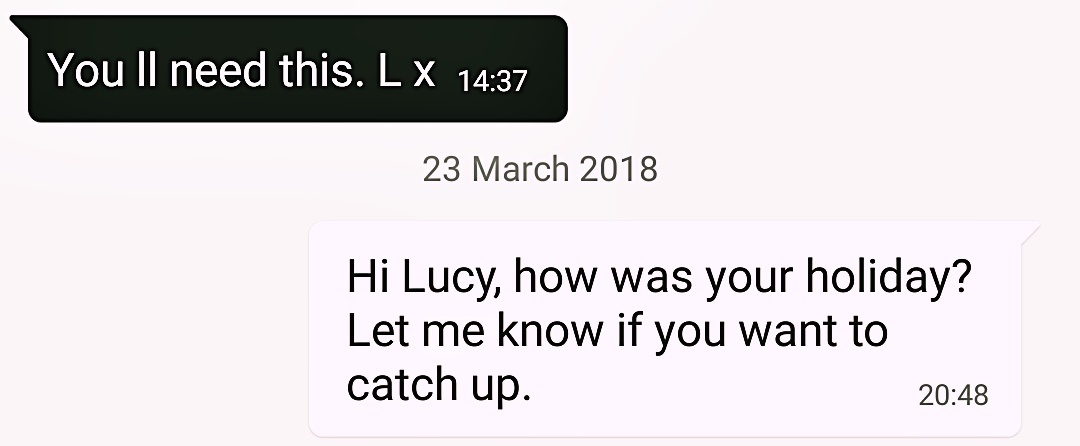 Texting Lucy - The Lucky Ones, immersive theatre experience by Riptide Leeds, review by BeckyBecky Blogs