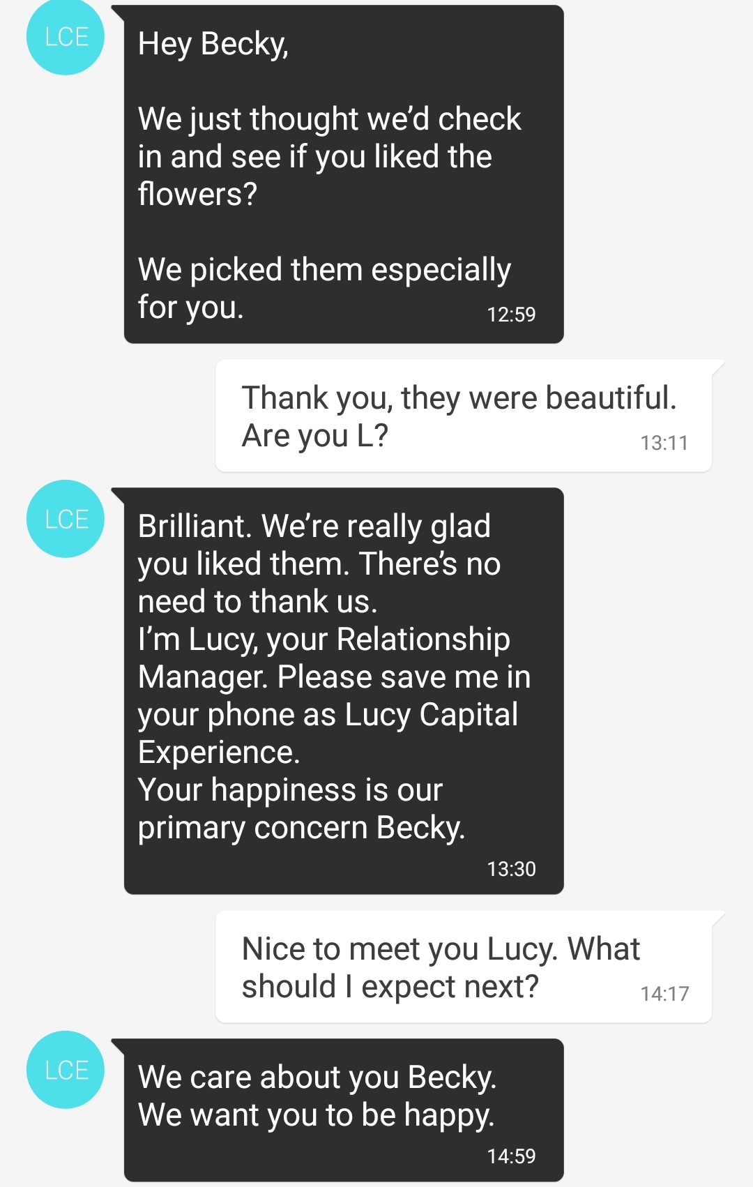 Texts from my Relationship Manager Lucy - The Lucky Ones, immersive theatre experience by Riptide Leeds, review by BeckyBecky Blogs