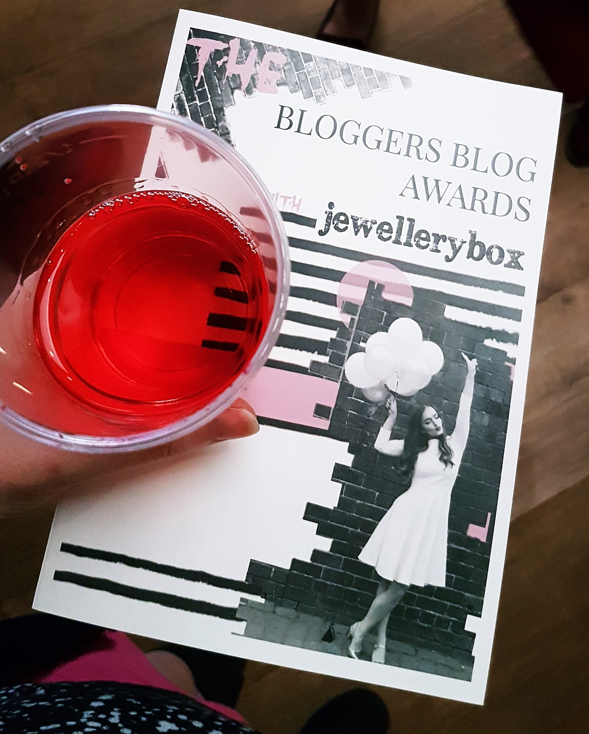 Drinking wine at the Bloggers Blog Awards - September Monthly Recap by BeckyBecky Blogs