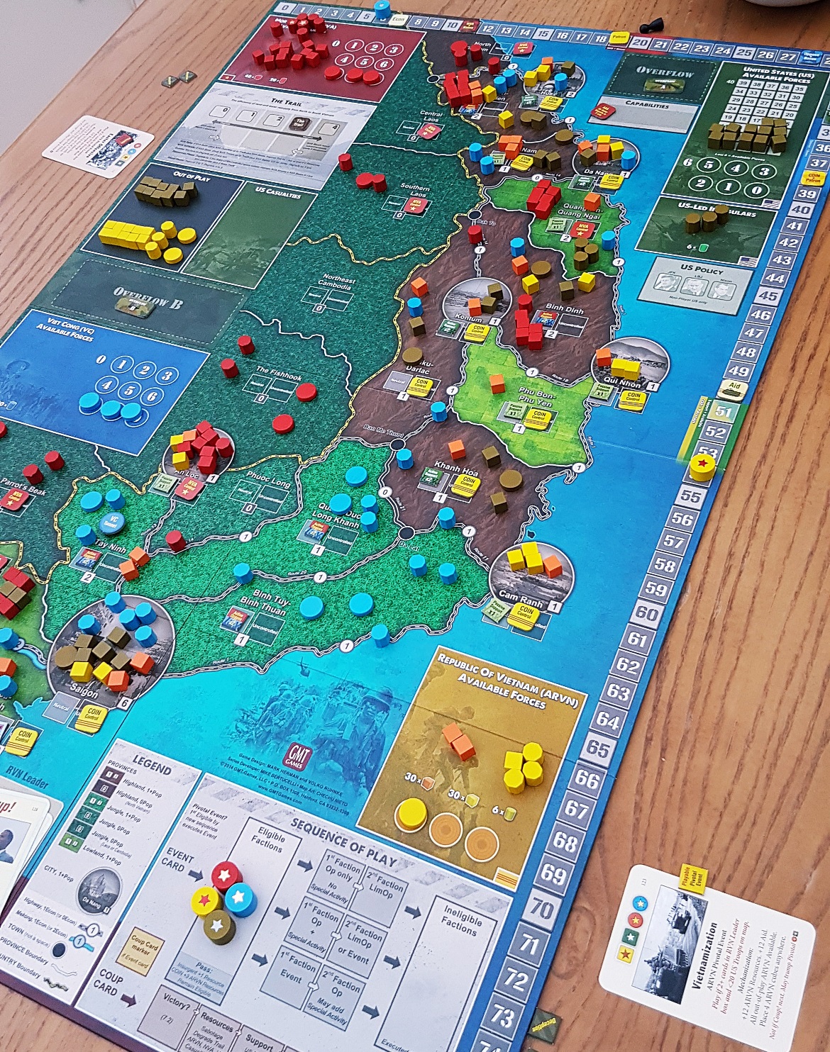 Fire in the Lake board game - September Monthly Recap by BeckyBecky Blogs