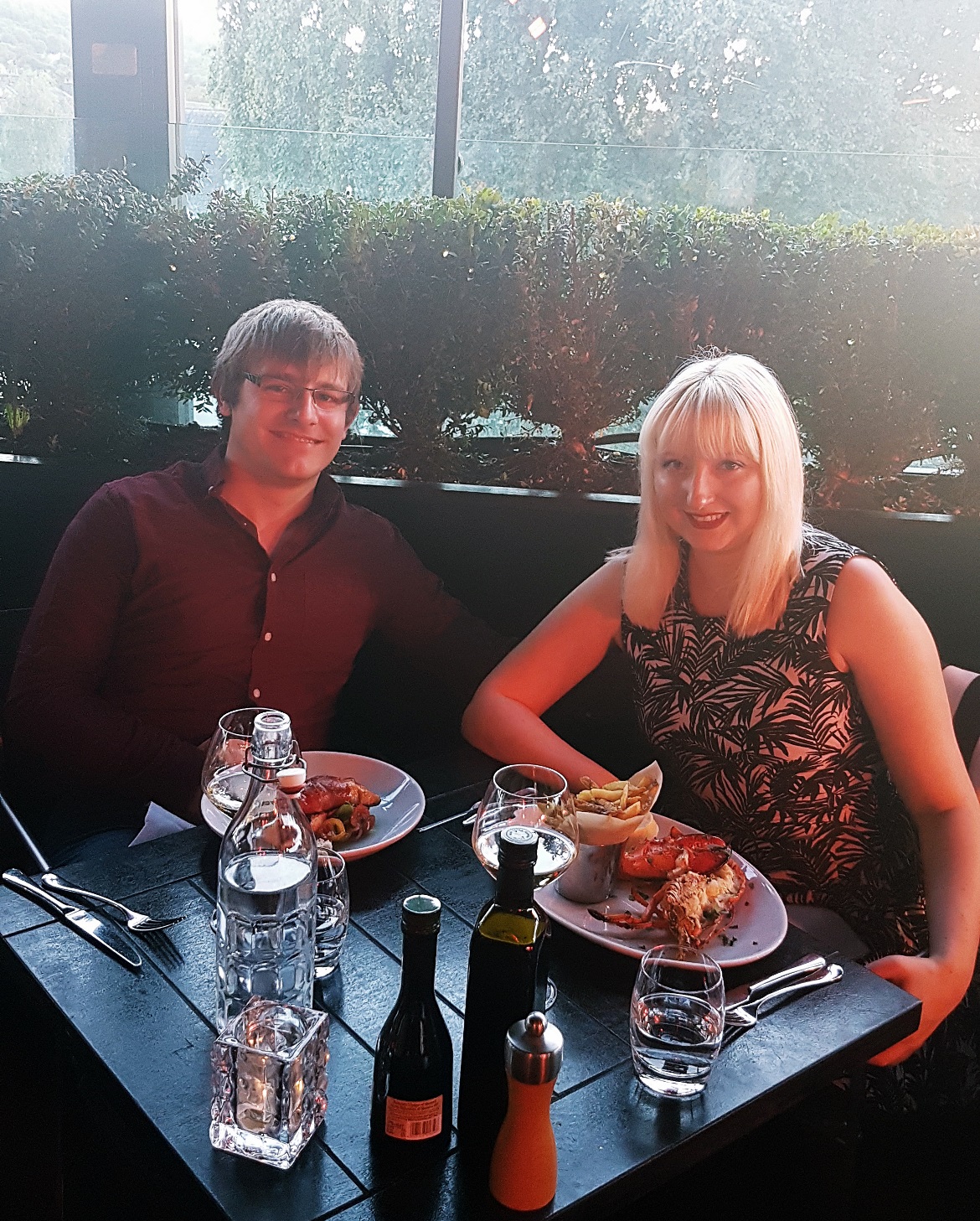 Tim and me at Piccolino Ilkley - September Monthly Recap by BeckyBecky Blogs