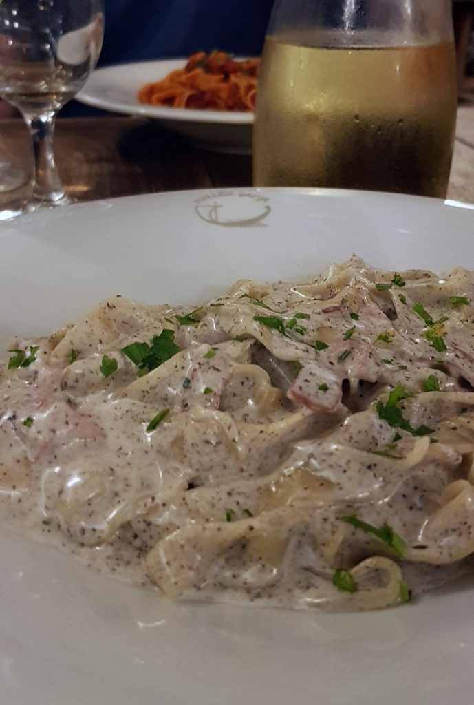 Truffle pasta at Galija - Eating Split, Croatia Travel blog by BeckyBecky Blogs