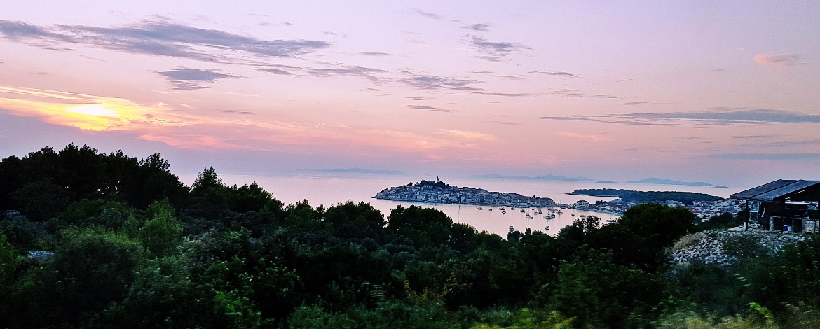 View over Primosten at sunset - Croatia in Photographs by BeckyBecky Blogs