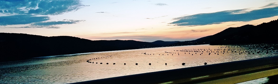 Sunset over the coastal road near Split - Croatia in Photographs by BeckyBecky Blogs