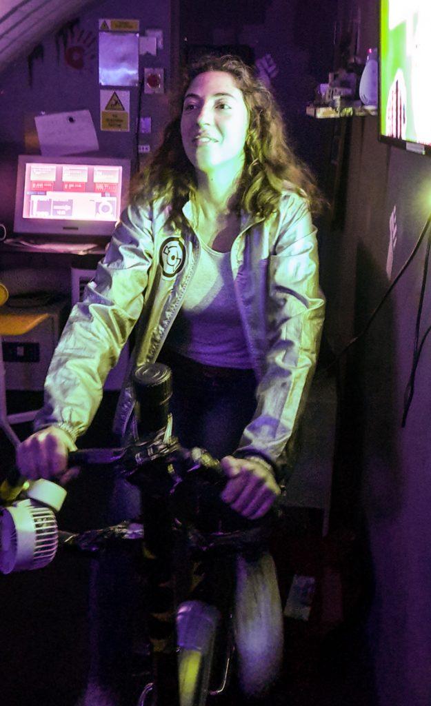 Exercise bike - The Grid, Cocktail Escape Room in London, review by BeckyBecky Blogs