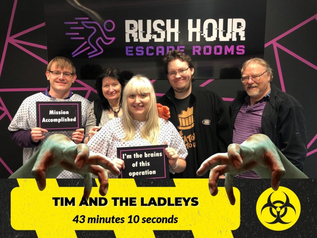 Success - The Infected at Rush Hour Escape Rooms, Spalding escape room review by BeckyBecky Blogs