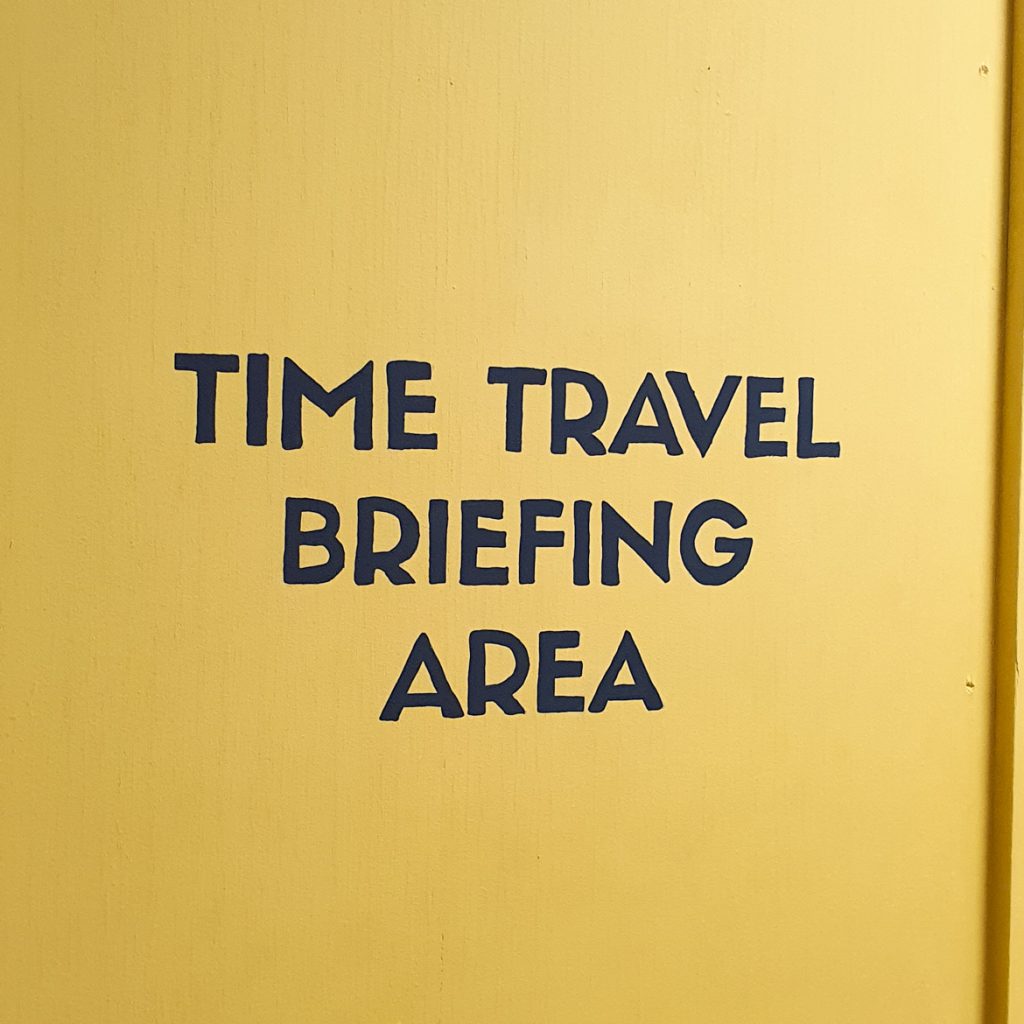Briefing area - Station X escape room by TimeTrap Reading, review by BeckyBecky Blogs
