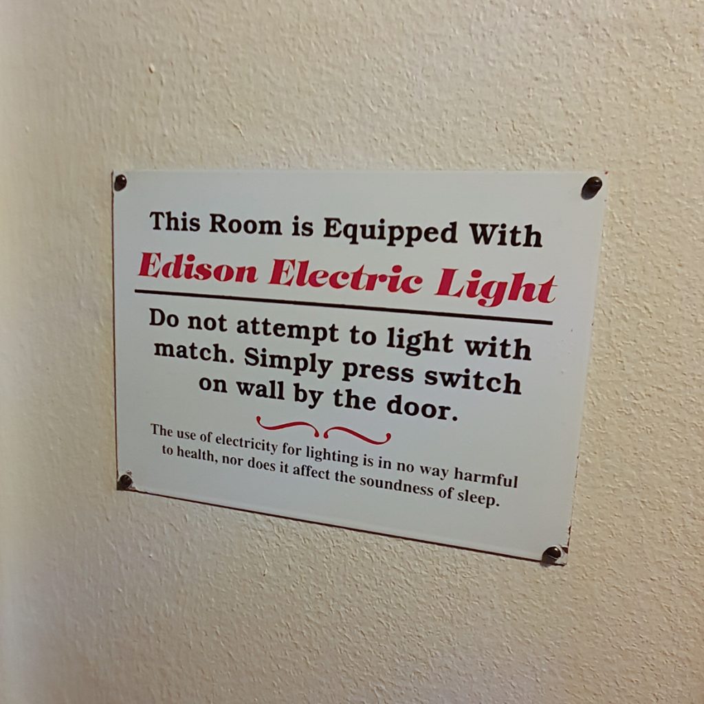 Electric light sign - Station X escape room by TimeTrap Reading, review by BeckyBecky Blogs