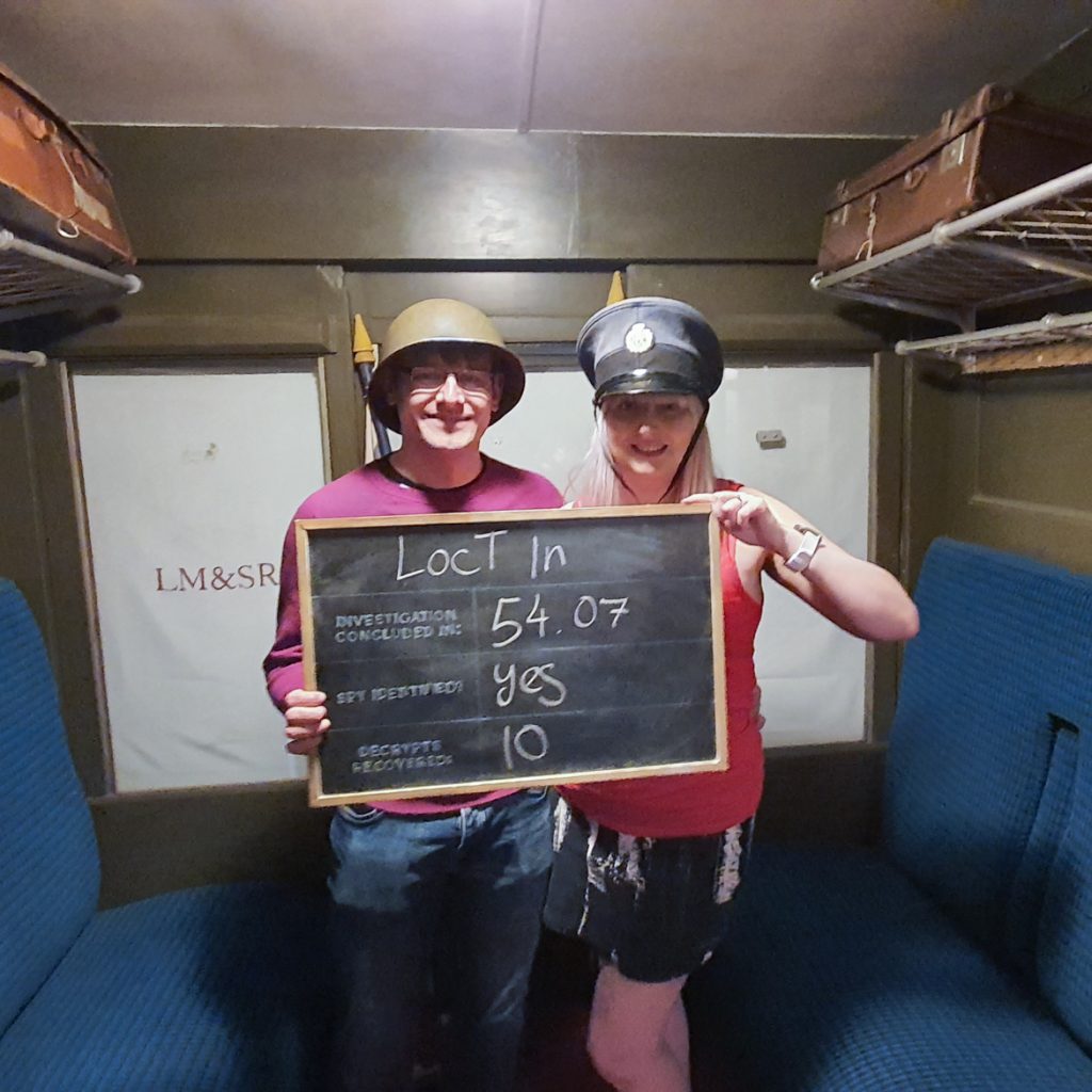 Success photo - Station X escape room by TimeTrap Reading, review by BeckyBecky Blogs