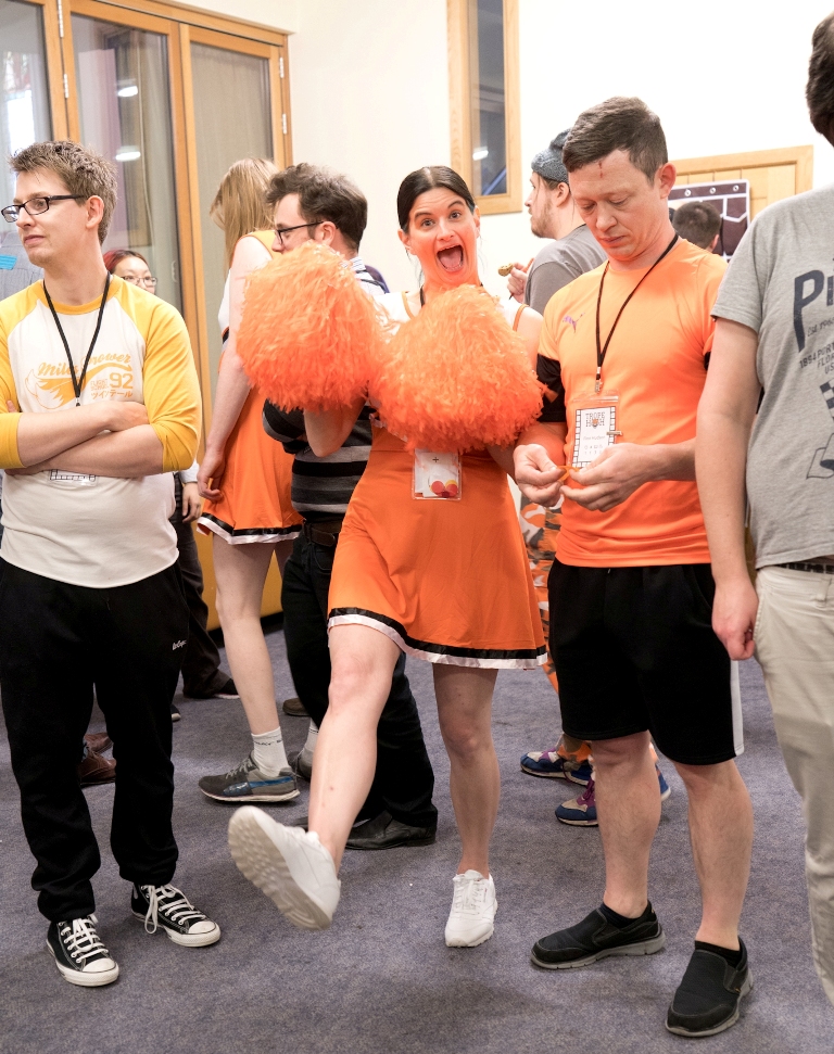 Cheerleader and sportballer at Trope High - Nine Things You Might Not Be Doing At Your Megagame (But Probably Should Be) by BeckyBecky Blogs