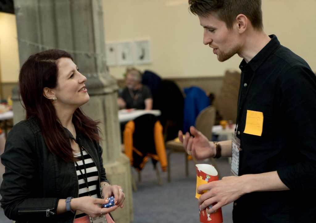 Chatting - Trope High Megagame in Photos by BeckyBecky Blogs