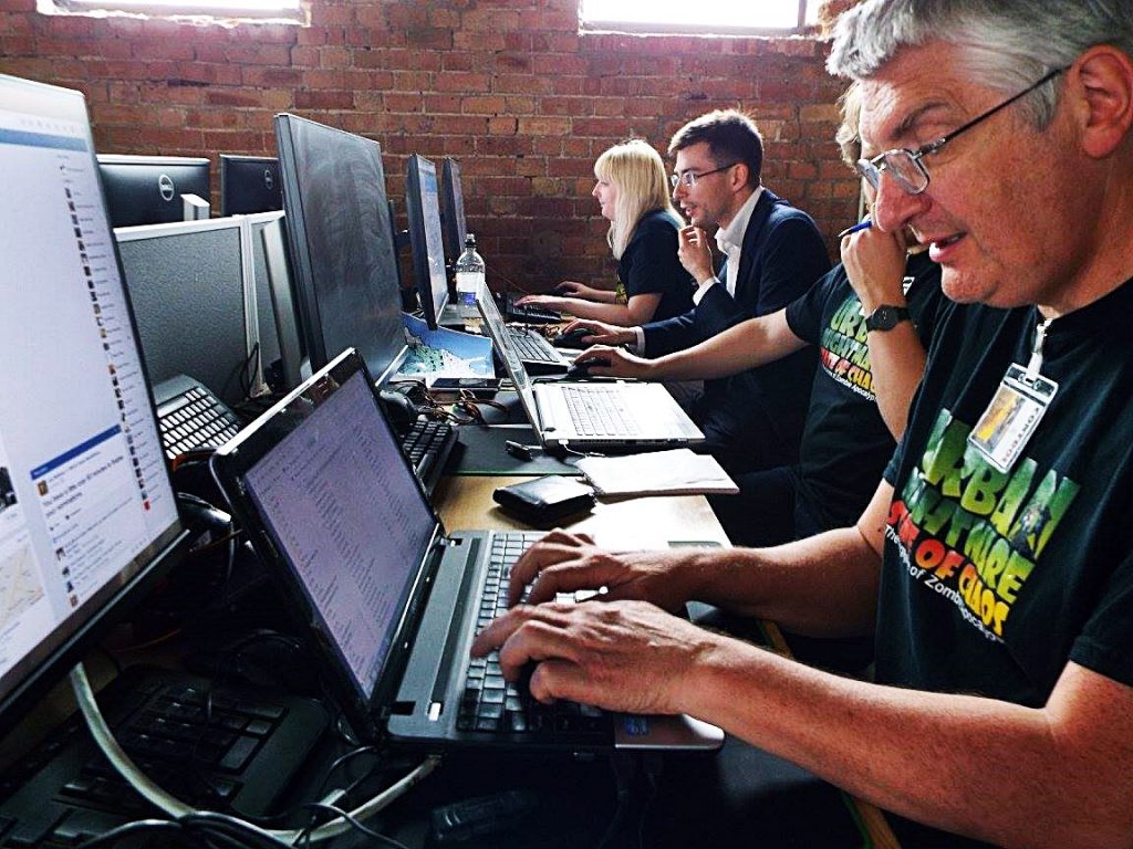 Control manning the communications - Urban Nightmare: State of Chaos, the Wide Area Megagame, After Action Report by BeckyBecky Blogs