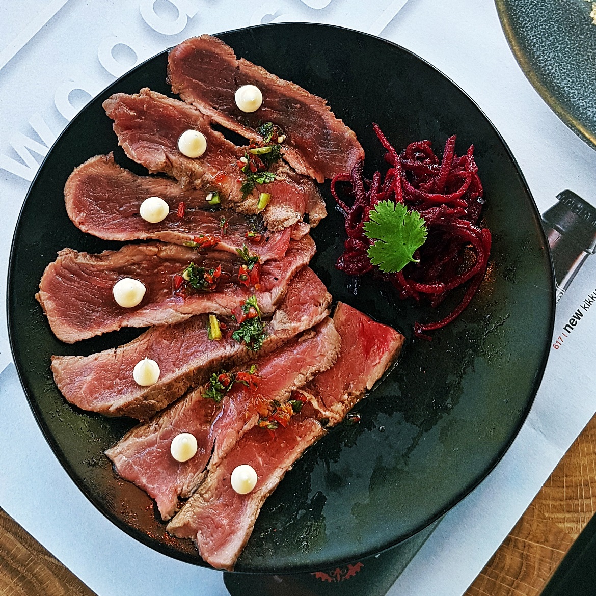 Beef tataki - Wagamama Menu Pairing, Review by BeckyBecky Blogs