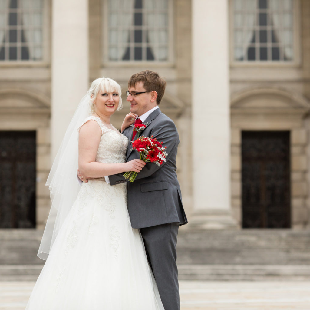 Couple photos in Millennium Square - Achievement Unlocked: Married by BeckyBecky Blogs