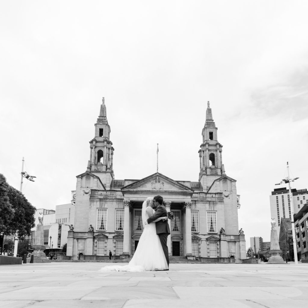 Couple photos in Millennium Square - Achievement Unlocked: Married by BeckyBecky Blogs