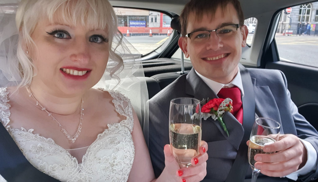 On our way to the reception - Achievement Unlocked: Married by BeckyBecky Blogs