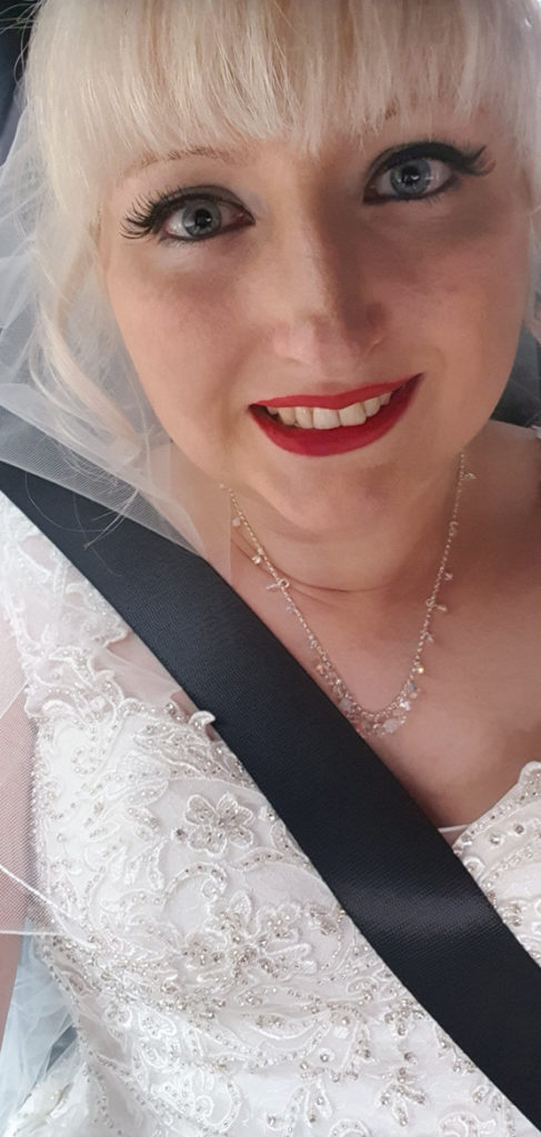 In the car headed to my wedding - Achievement Unlocked: Married by BeckyBecky Blogs